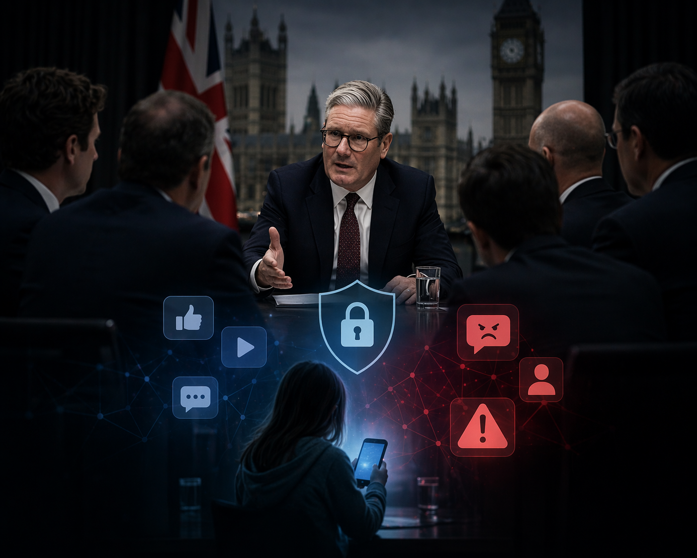 Starmer Takes On Tech Executives Over Online Child Safety Concerns